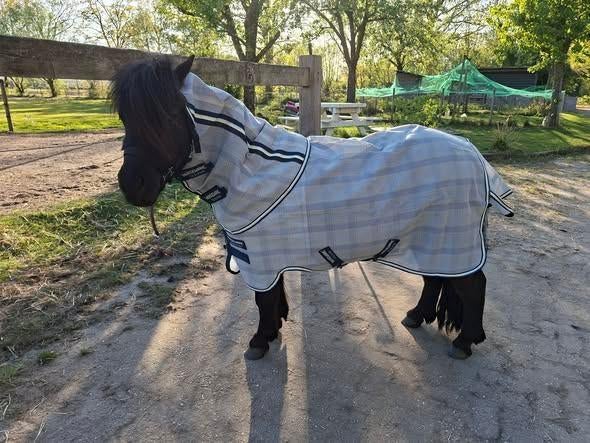 Horseware vliegendeken mt 4.3, Dieren en Toebehoren, Paarden en Pony's | Dekens en Dekjes, Meerkleurig, Shetlander/Mini, Vliegendeken