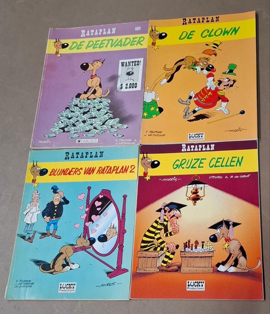 4 x Rataplan strips, Meerdere stripboeken, Ophalen of Verzenden, Gelezen