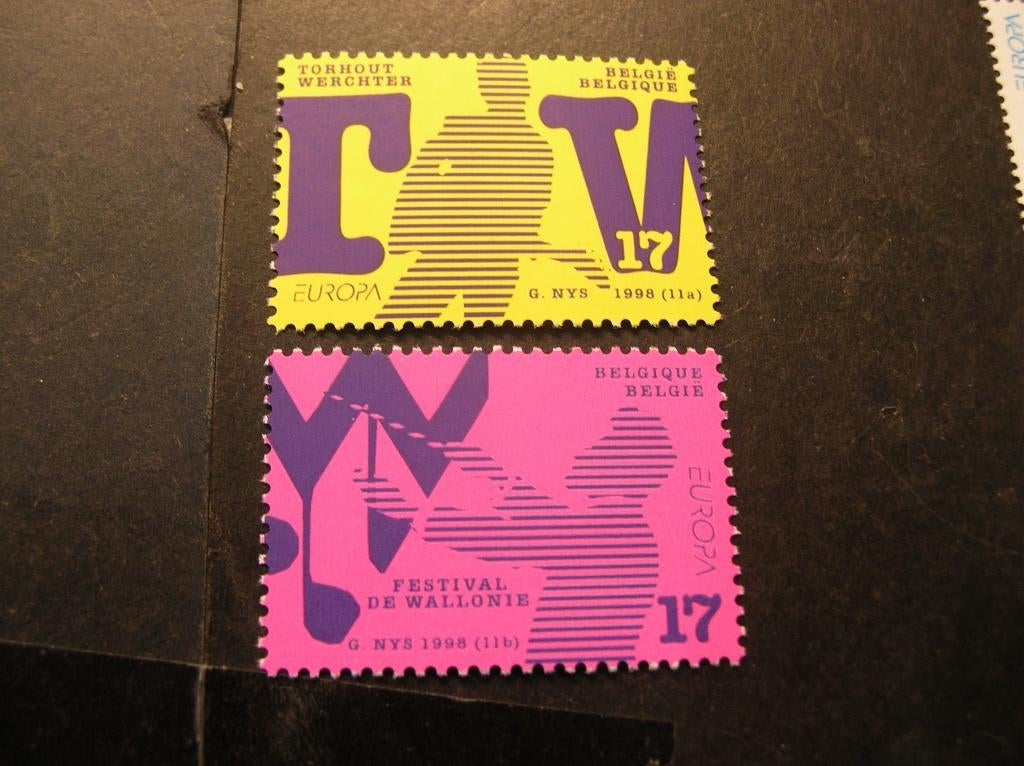 Cept/Verenigd Europa België 1998, Verzenden, Overige landen, Postfris