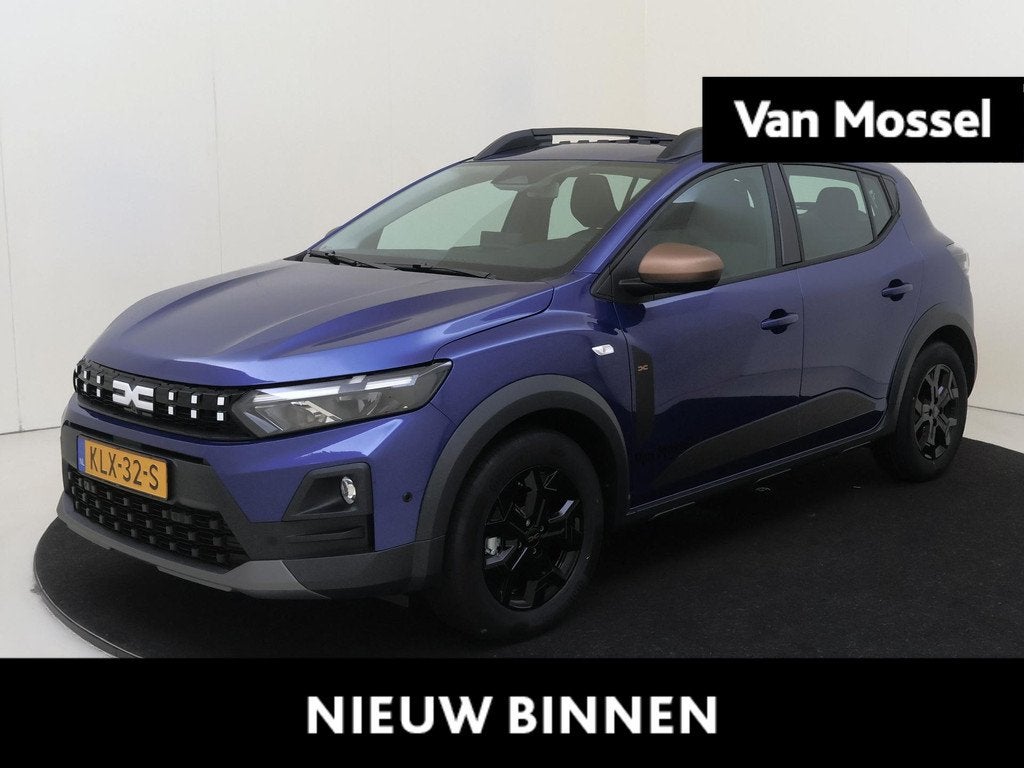 Dacia Sandero Stepway Stepway Eco-G 120 EDC extreme | Schuif, Auto's, Stof, Euro 6, 1199 cc, Blauw