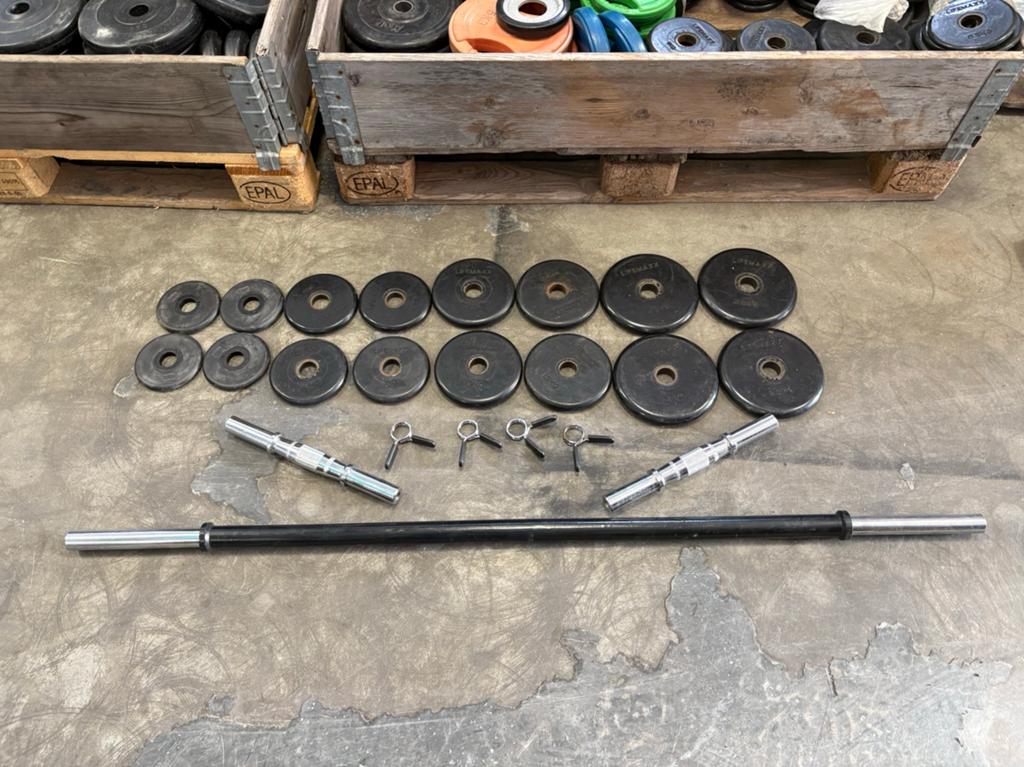 Complete Halterset met Verstelbare Dumbbells en Schijven, Ophalen, Armen, Dumbbell stangen, Halter stang
