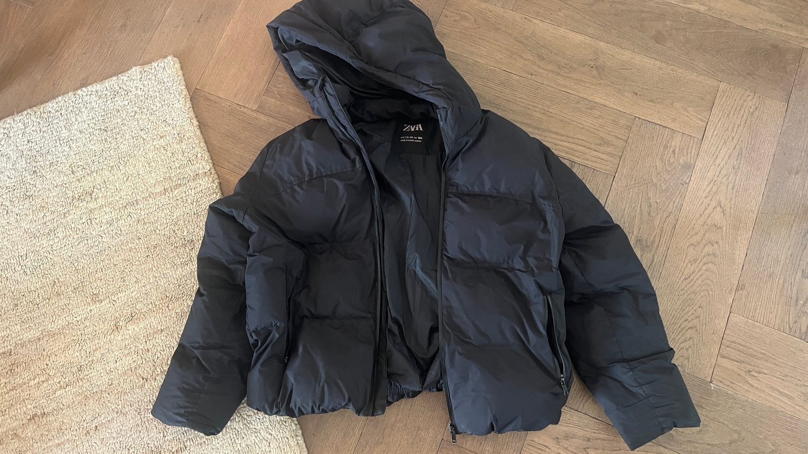 Zara winterjas zwart kinderen, Ophalen of Verzenden, Zo goed als nieuw, Meisje, Jas