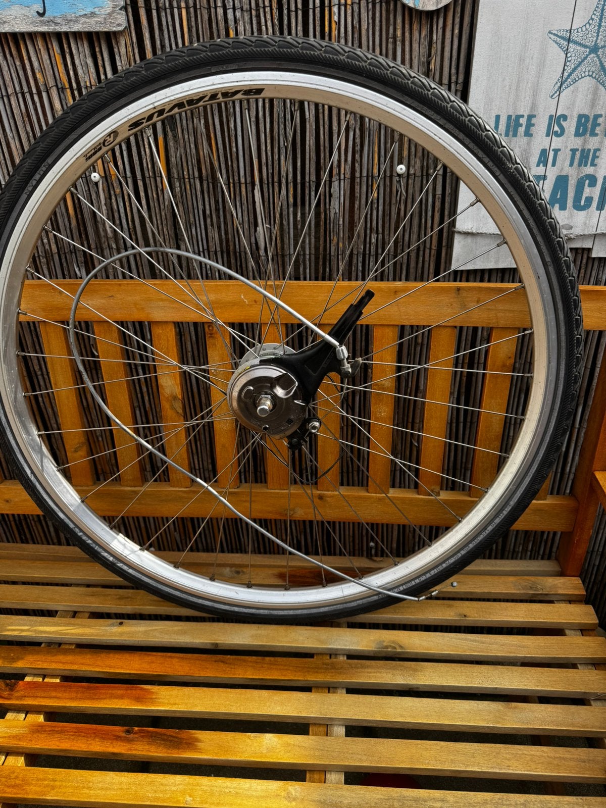 Voorwiel batavus, Ophalen of Verzenden, Gebruikt, Wiel, Aluminium