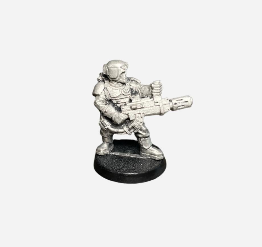 Warhammer 40K Astra Militarum Cadian with Melta Gun, Hobby en Vrije tijd, Wargaming, ., Warhammer, Ophalen of Verzenden, Zo goed als nieuw