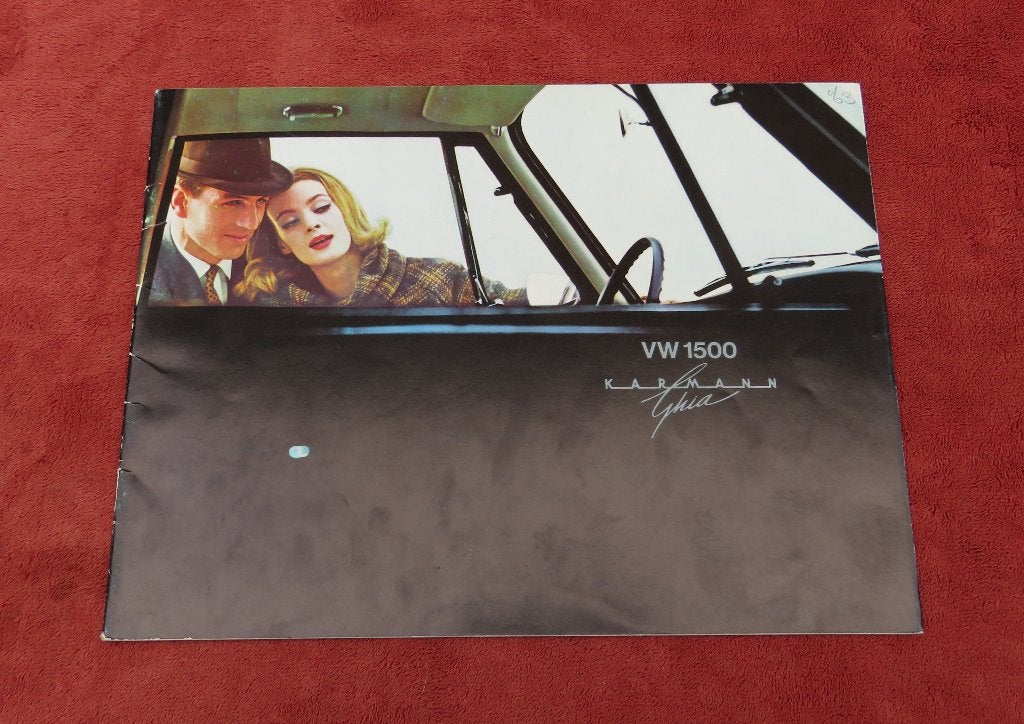 Volkswagen Karmann Ghia folder, Ophalen of Verzenden, Zo goed als nieuw, Volkswagen