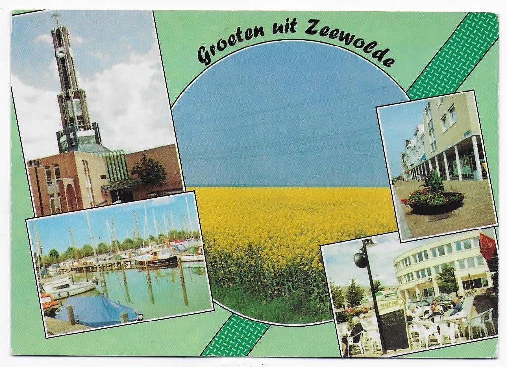 Groeten uit Zeewolde   Gelopen  Ansichtkaart (B7810 ), Verzamelen, Ansichtkaarten | Nederland, Ophalen of Verzenden, 1980 tot heden