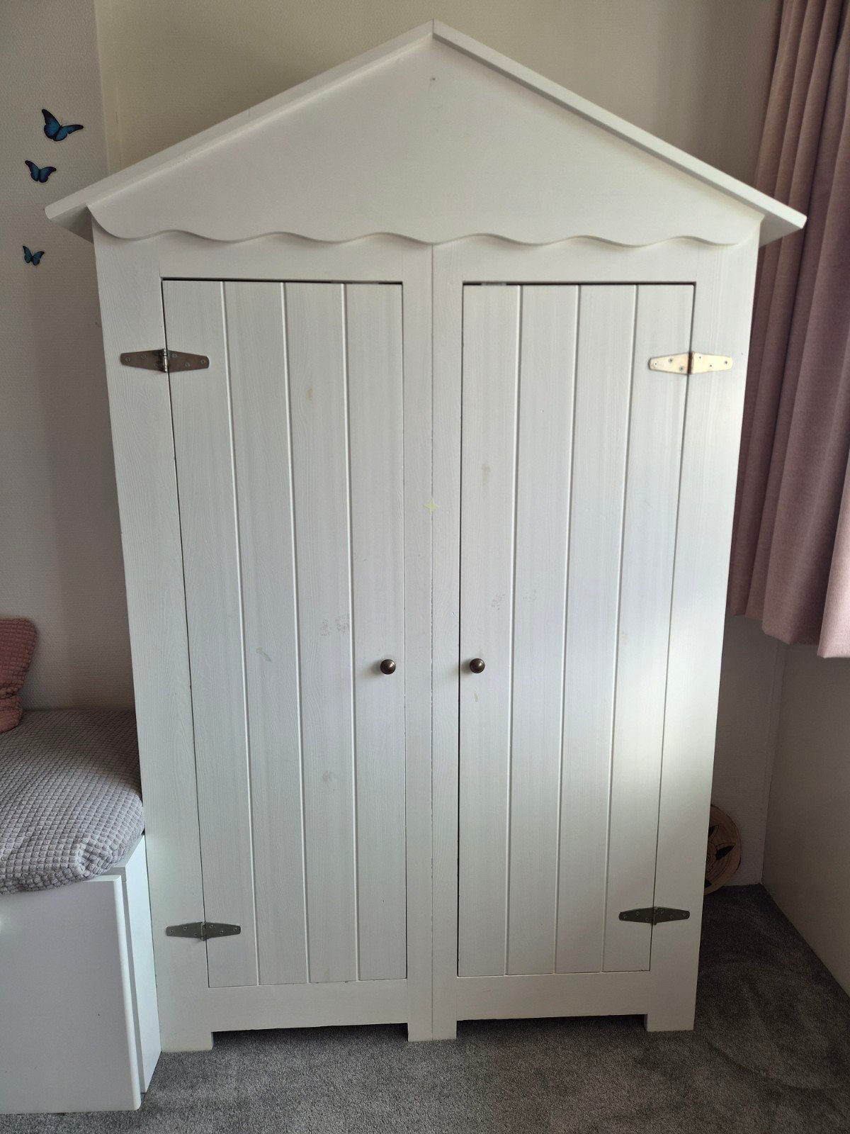 Witte (baby)kamer klerenkast, Ophalen, Kast, 50 tot 70 cm, 105 cm of meer