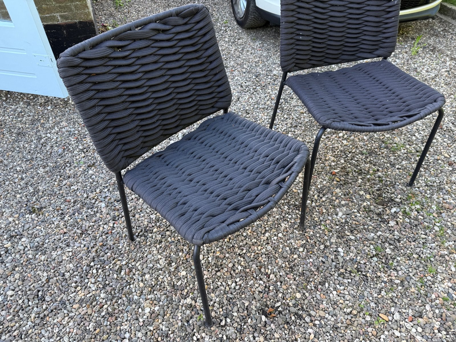 2x Ikea Tegelön stoelen voor binnen/buiten, Ophalen, Kunststof, Gebruikt, Twee