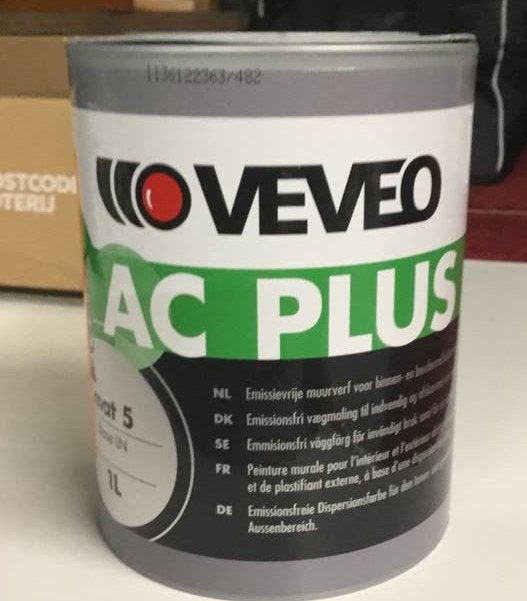 Veveo AC Plus Muurverf Histor Collection 2 Groen 1L, Nieuw, Ophalen of Verzenden, Verf, Minder dan 5 liter