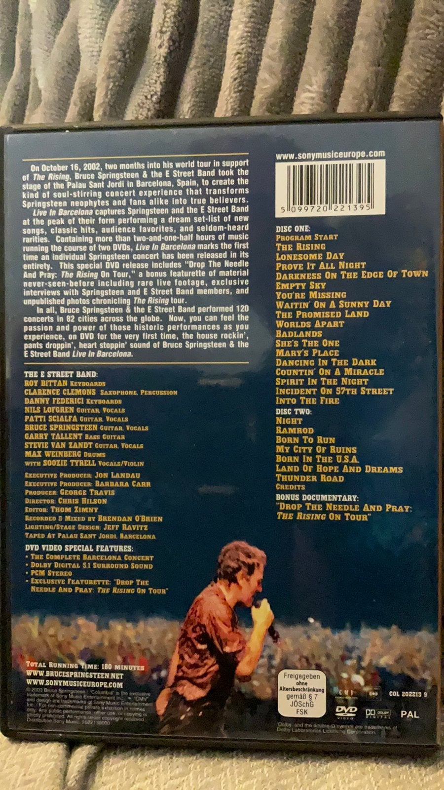 Bruce springsteen live in Barcelona 2dvd, Ophalen of Verzenden, Zo goed als nieuw, Concert, Alle leeftijden