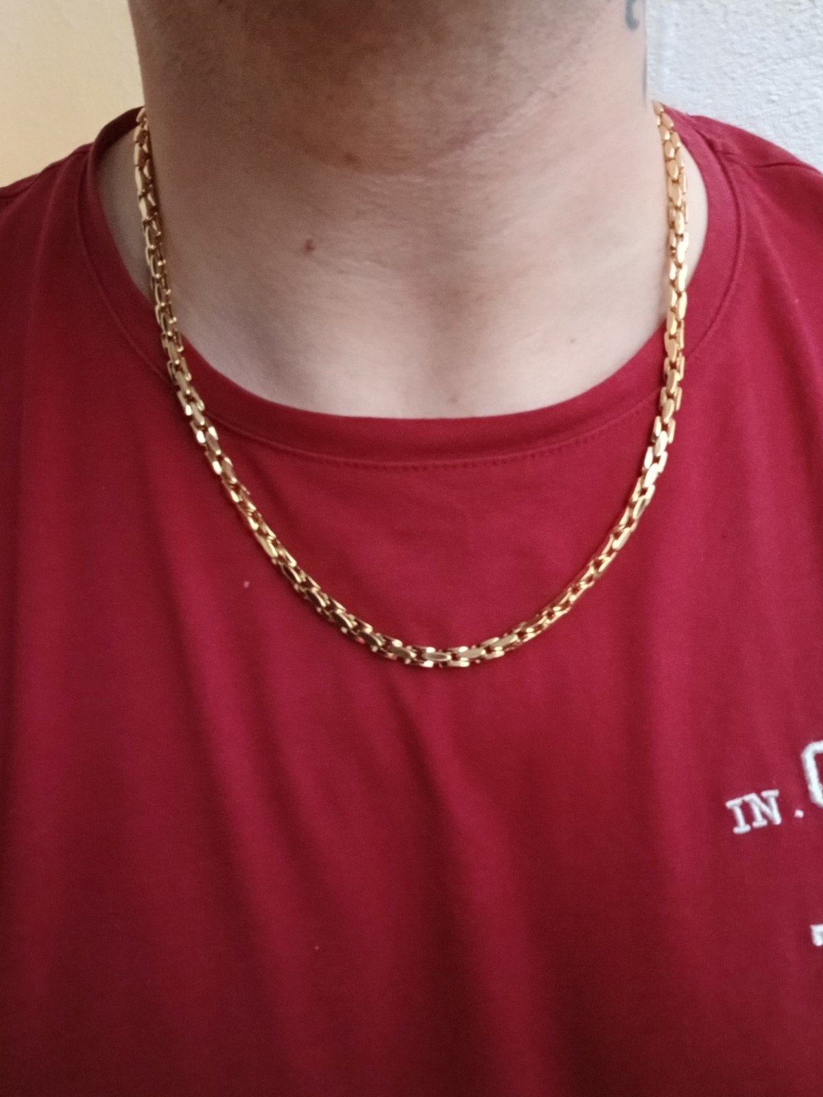 18k gold plated ketting nieuw, Ophalen of Verzenden, Nieuw, Goud, Goud