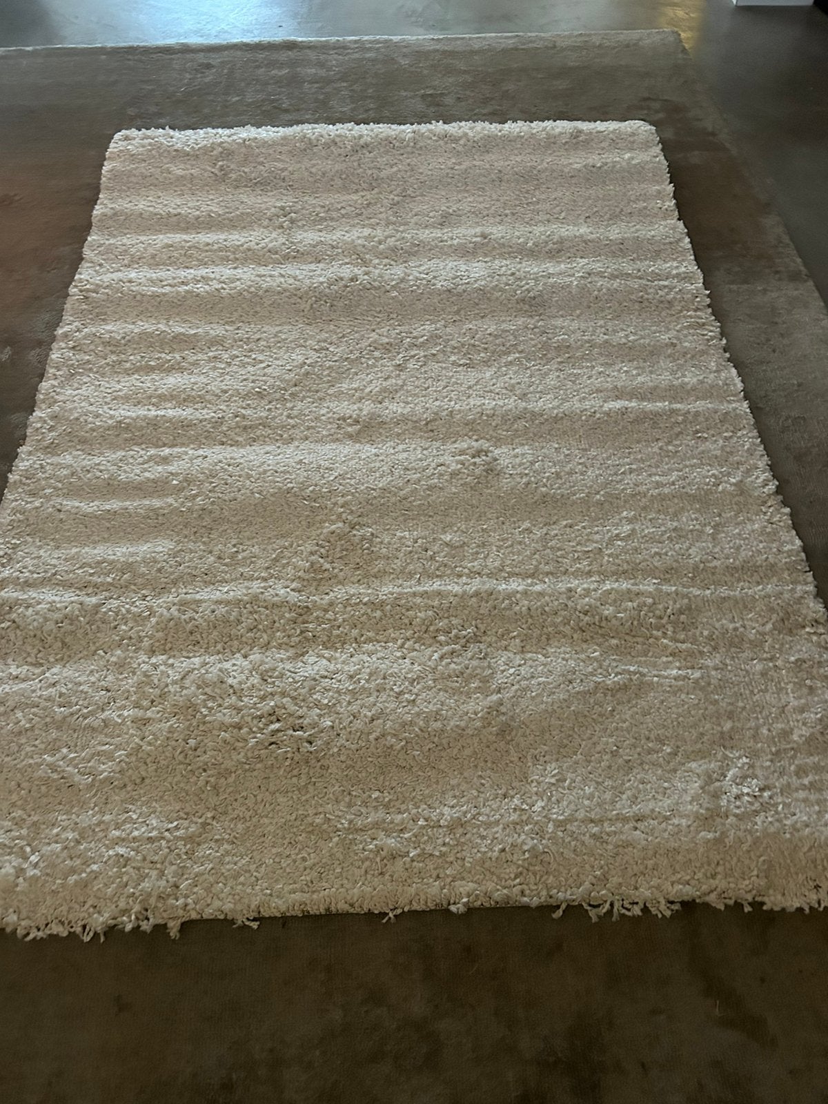Vivace. Vloerkleed. Shaggy Boston Ivory. 120/170, Huis en Inrichting, Stoffering | Tapijten en Kleden, 100 tot 150 cm, Neutraal
