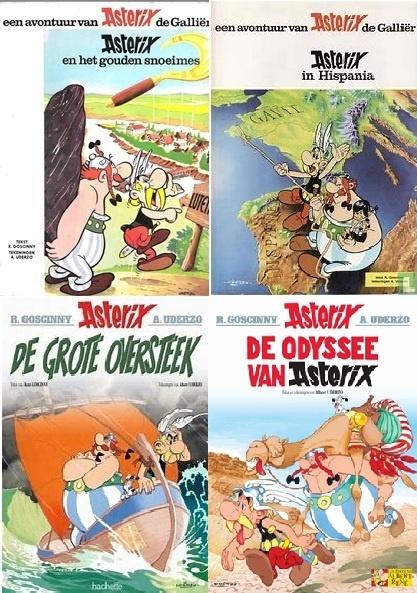 Asterix en Obelix - nog 4 delen, Meerdere stripboeken, Ophalen of Verzenden, Gelezen, Goscinny & Uderzo