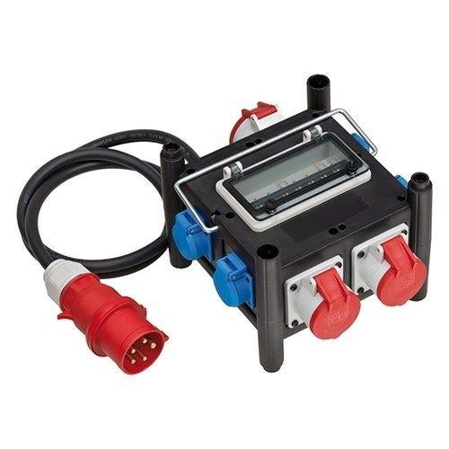 Compacte stroomverdeler 2 meter IP44 5x4mm² neopreen, Verzenden, Nieuw
