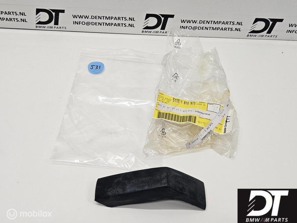 Rubber buffer LINKS BMW E9 51121810973, Auto-onderdelen, Carrosserie en Plaatwerk, Nieuw, Ophalen of Verzenden, Achter, Bumper