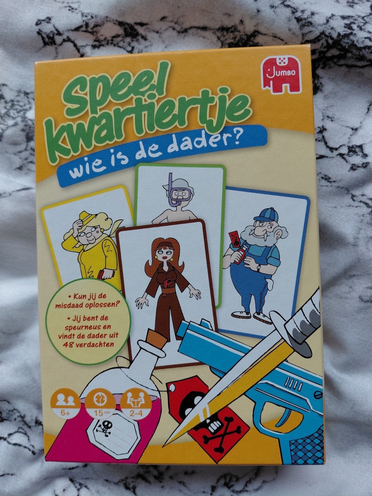 Spel Wie is de dader?, Een of twee spelers, Ophalen, Zo goed als nieuw, Jumbo