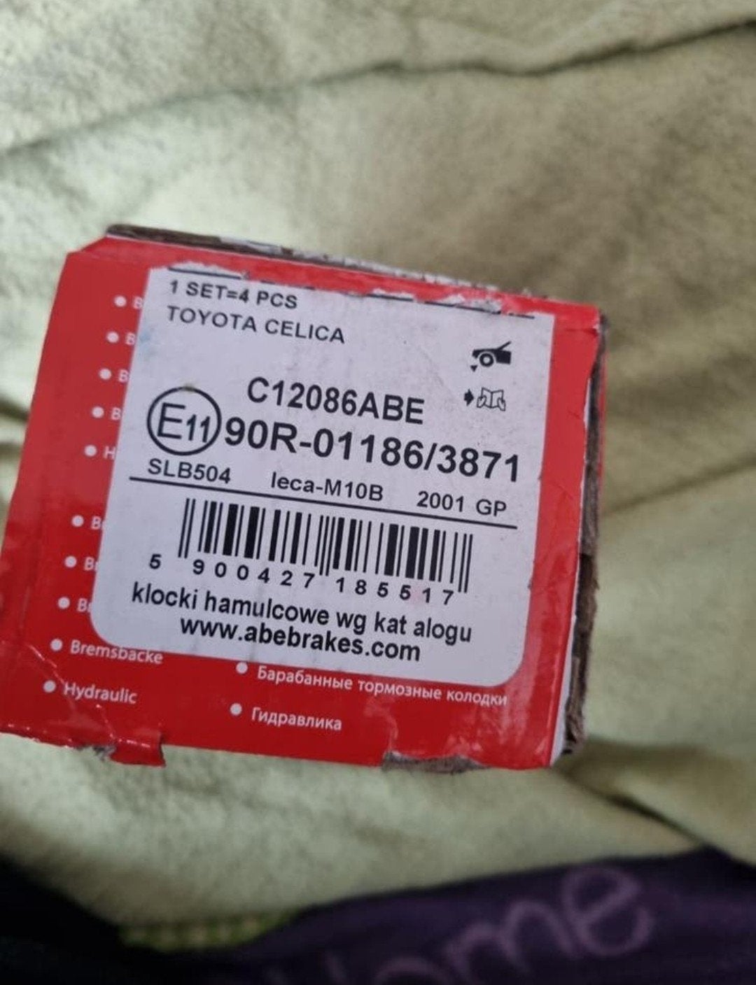 c12086abe remblokken toyota yaris toyota diversen €25,00, Ophalen of Verzenden, Nieuw