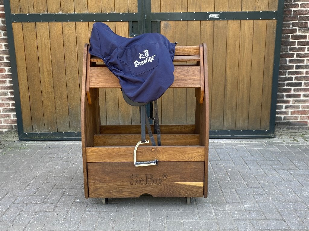 Prestige Lucky Idol Ponyzadel 16 inch (33/34), Dieren en Toebehoren, Dressuur, Prestige, Ophalen of Verzenden, Zo goed als nieuw