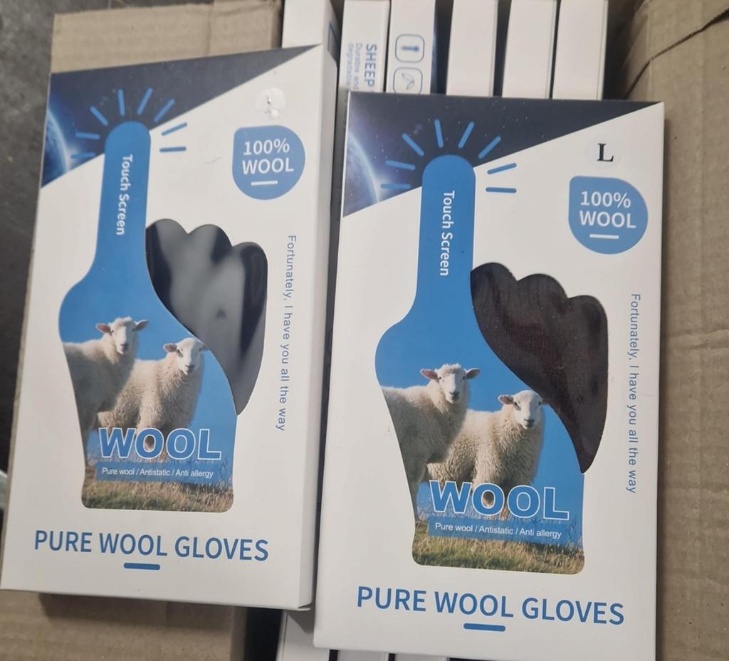 100% Wollen Touchscreen Handschoenen - Nieuw, Maat 42/44 (L), Nieuw, Ophalen of Verzenden, Onbekend