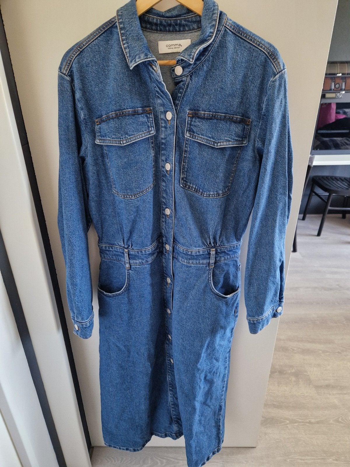 Leuke spijkerjurk XL zo goed als nieuw, Kleding | Dames, Jurken, Blauw, Maat 46/48 (XL) of groter, Ophalen of Verzenden, Zo goed als nieuw