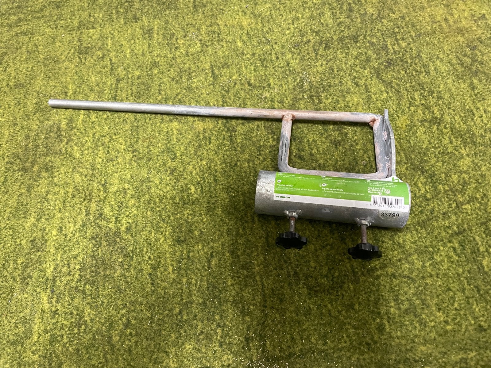 Parasolvoet voor op de camping, Ophalen, Gebruikt