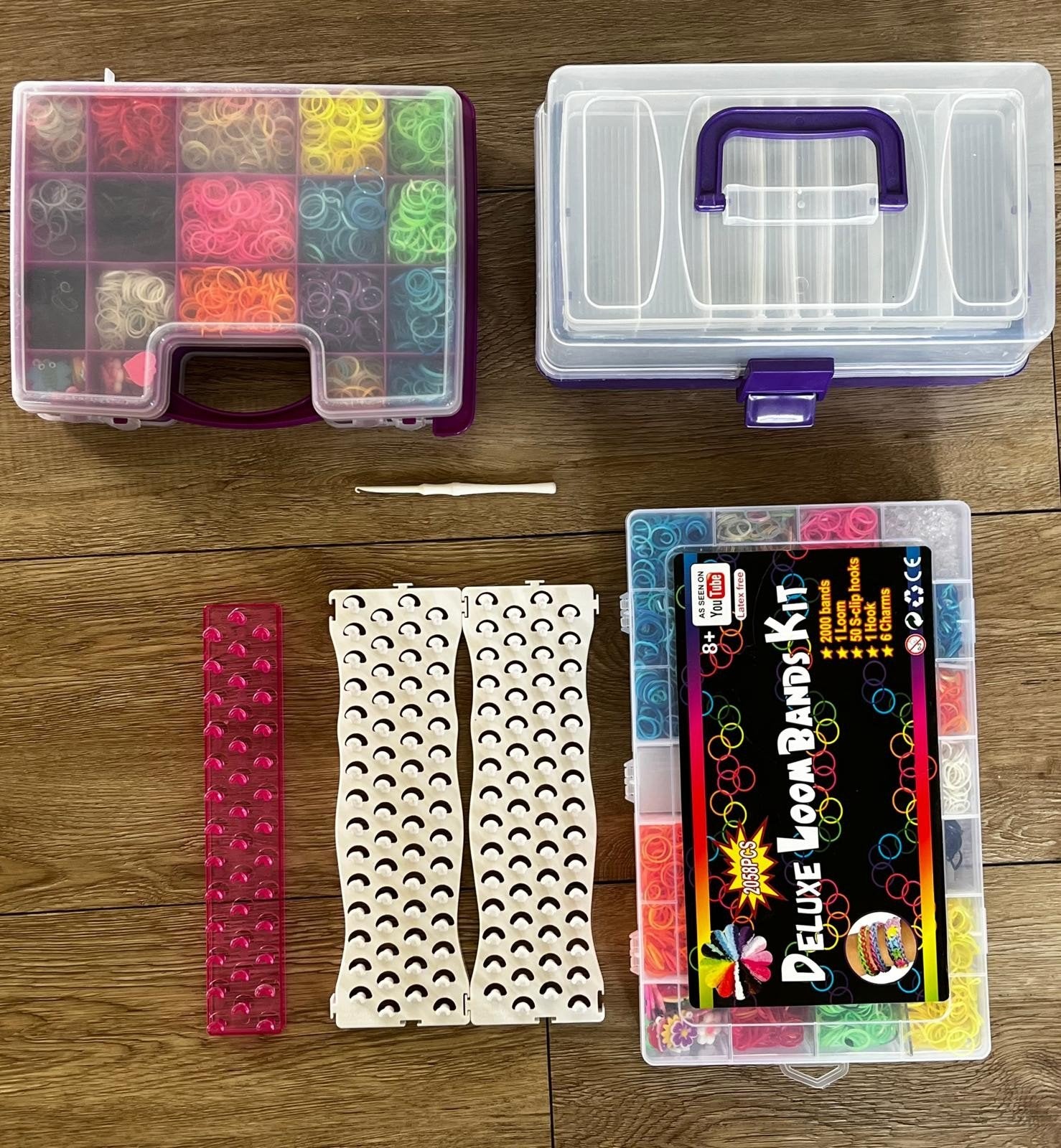 Grote Loom Bands Set met Opbergdozen en Accessoires, Ophalen, Zo goed als nieuw