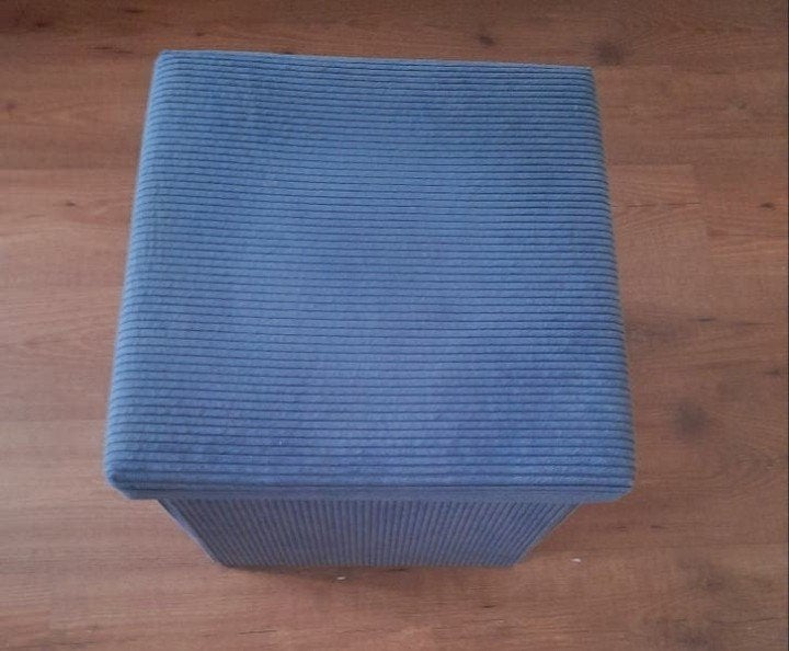 Acaza poef opbergbox - zo goed als nieuw, Ophalen, Minder dan 50 cm, Vierkant, Minder dan 50 cm