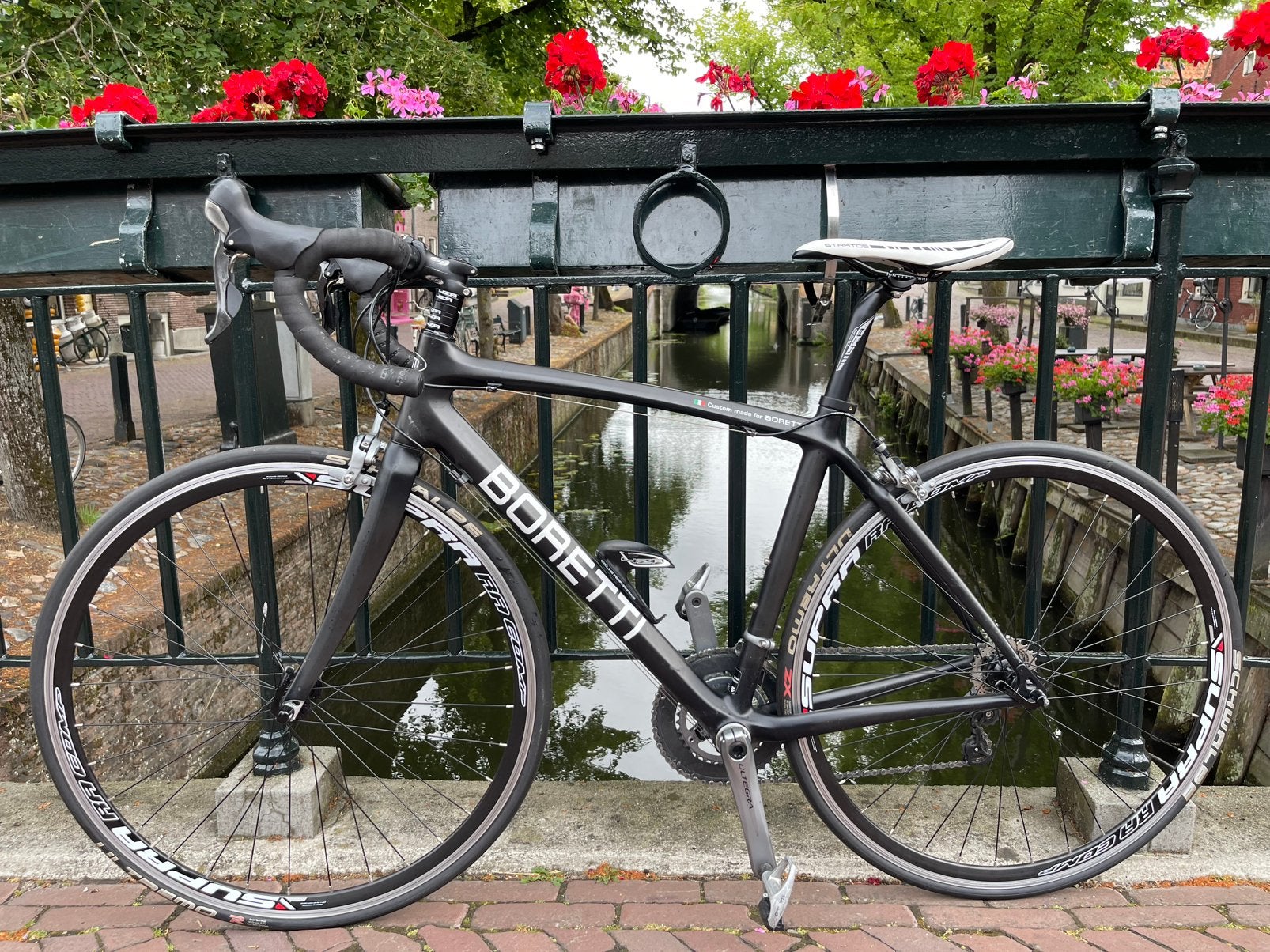 Borreti full carbon racefiets (Ultegra) M, Carbon, Zo goed als nieuw, Meer dan 20 versnellingen, 53 tot 57 cm