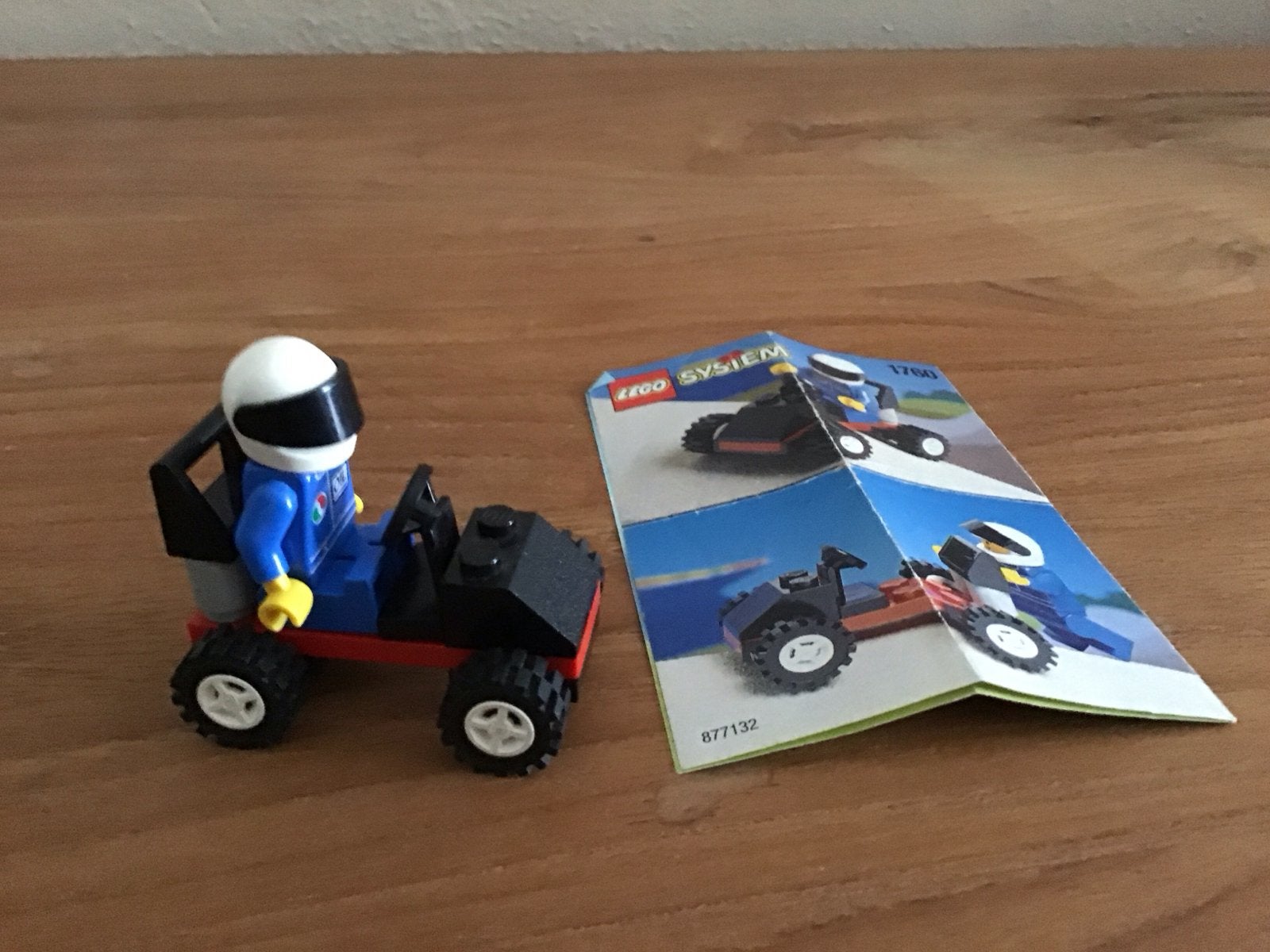 Lego System 1760: Race Kart met Minifiguur en Instructies, Ophalen, Lego, Zo goed als nieuw, Compleet