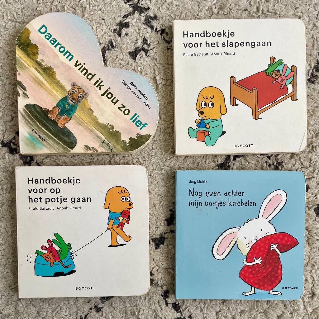 Set kartonnen kinderboekjes | Boycott, Gottmer, Lannoo, Boeken, Ophalen of Verzenden, Gelezen, Bette Westera, 1 tot 2 jaar