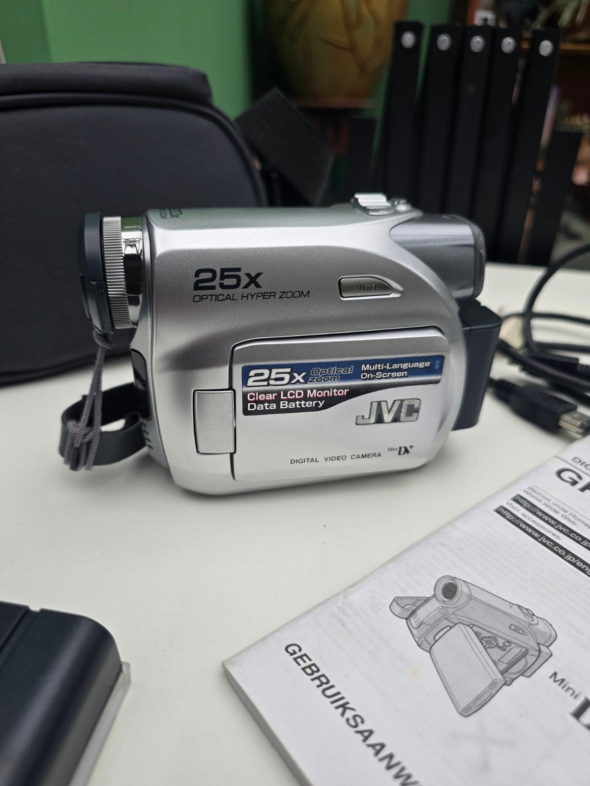 JVC GR-D320E Digitale Videocamera (lees beschrijving!), Mini dv, Gebruikt, JVC, 20x of meer