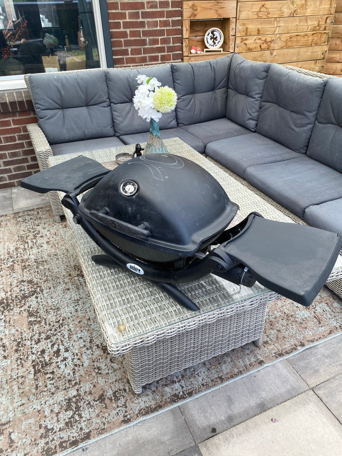 Weber Q1200 Gasbarbecue - Compact en Krachtig, Tuin en Terras, Gasbarbecues, Ophalen, Gebruikt