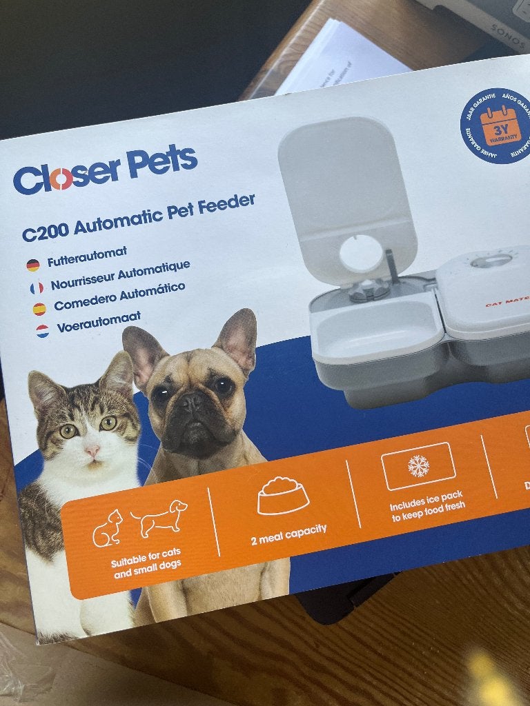 pet feeder voerautomaat, Ophalen, Kat