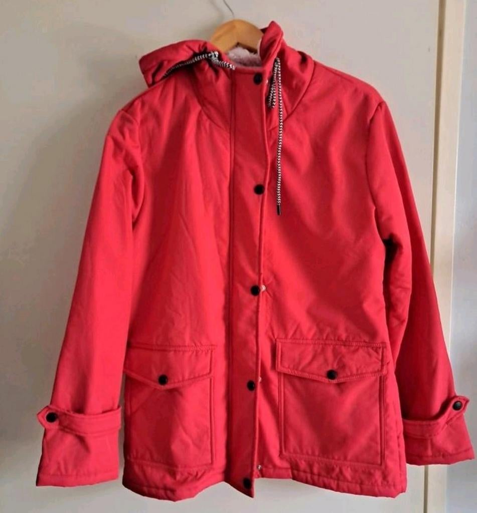 Nieuwe rode jas met teddy voering, maat M, Ophalen of Verzenden, Nieuw, Maat 38/40 (M), Rood