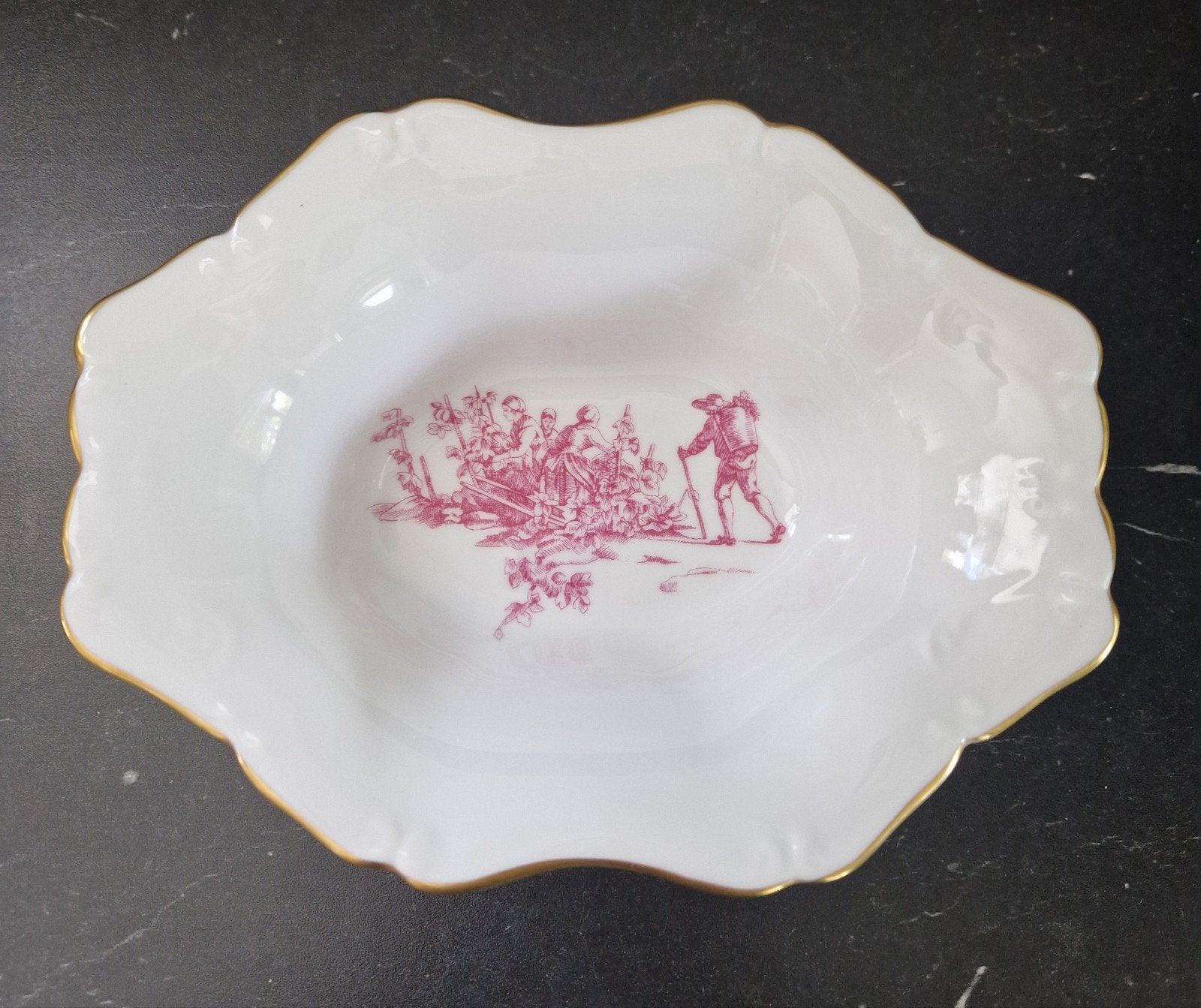 Limoges Porseleinen Schaal "Les Quatre Saisons", Antiek en Kunst, Ophalen