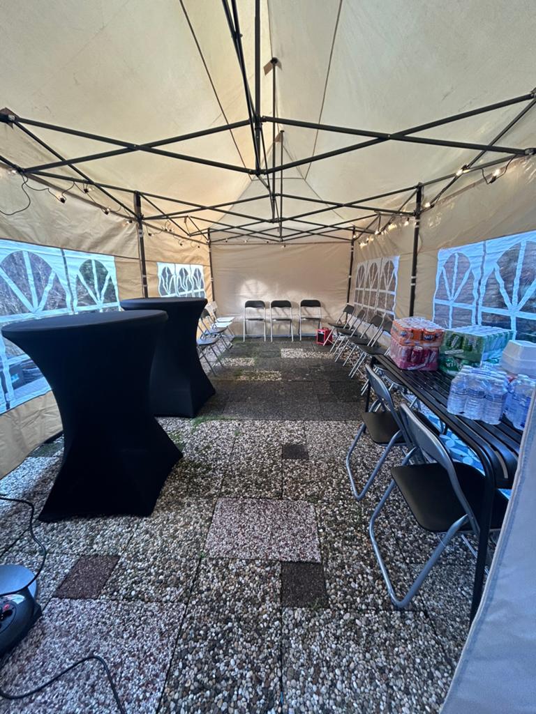 Partytent huren, Ophalen of Verzenden, Zo goed als nieuw, Minder dan 5 meter