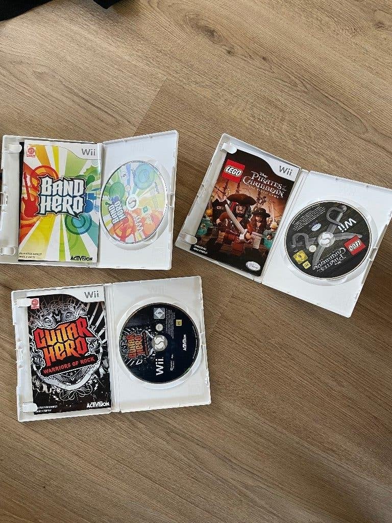 Rockband / Band hero / Guitar hero / Wii, Spelcomputers en Games, Ophalen, Muziek, Gebruikt, 2 spelers