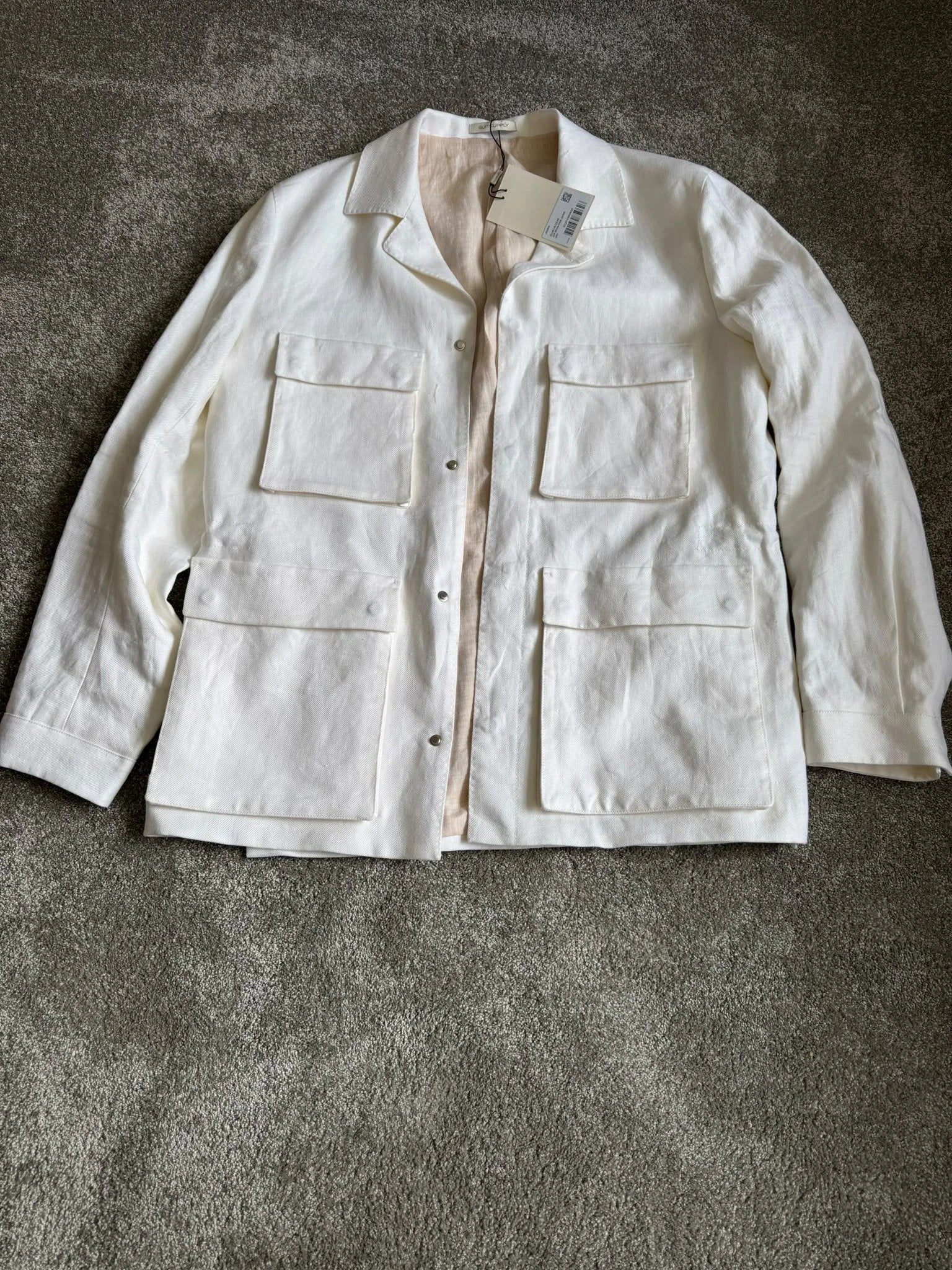 Suitsupply field jacket off-white maat 48 - nieuw, Kleding | Heren, Ophalen of Verzenden, Nieuw, Maat 48/50 (M), Wit