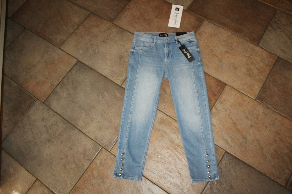 Joseph Ribkoff prachtig lichtblauwe capri broek mt 36/S, ., Joseph Ribkoff, Nieuw, Driekwart