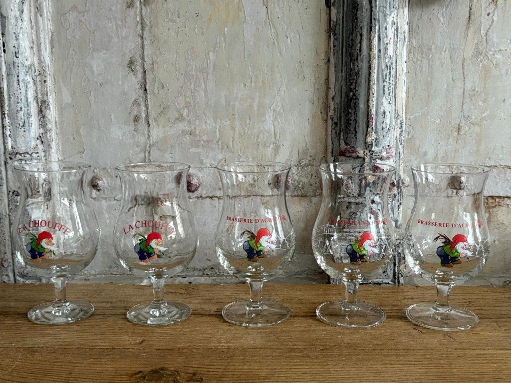 La Chouffe glazen - speciaal bier glas, Ophalen of Verzenden, Nieuw, Bierglas