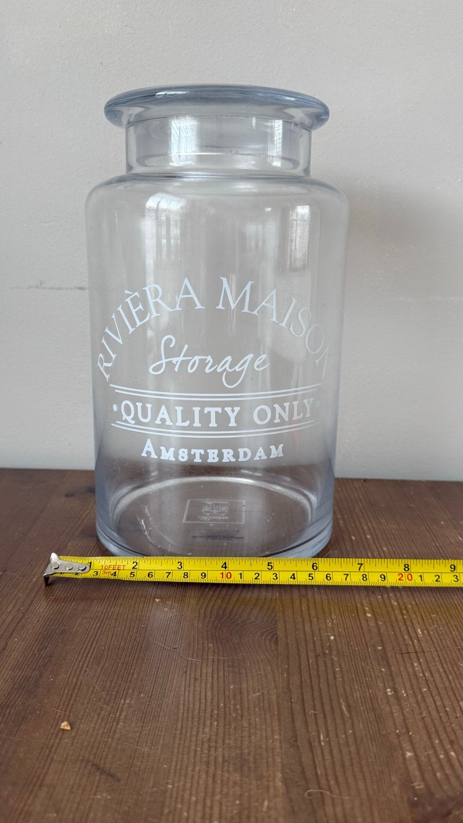 Rivièra Maison Storage pot - Zo goed als nieuw, Ophalen of Verzenden, Zo goed als nieuw, Glas, Landelijk