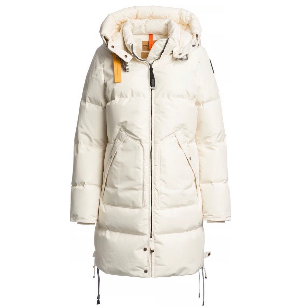 Parajumpers donsjas met kapotte rits, Ophalen, Gedragen, Maat 38/40 (M), Wit