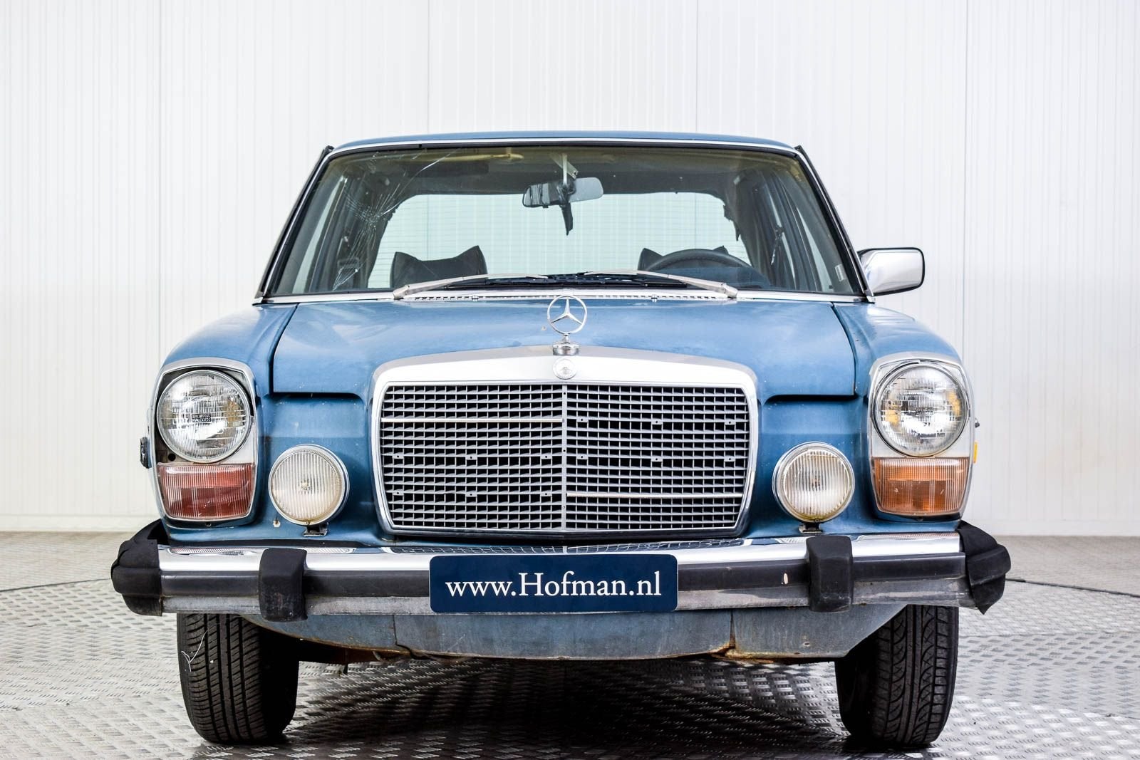 Mercedes-Benz 300d (bj 1976, automaat), Auto's, Automaat, Gebruikt, Blauw, Bedrijf