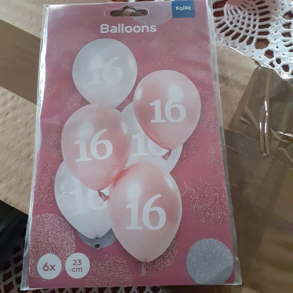 Ballonnen en slingers voor diverse leeftijden, Ophalen of Verzenden, Nieuw, Versiering, Verjaardag