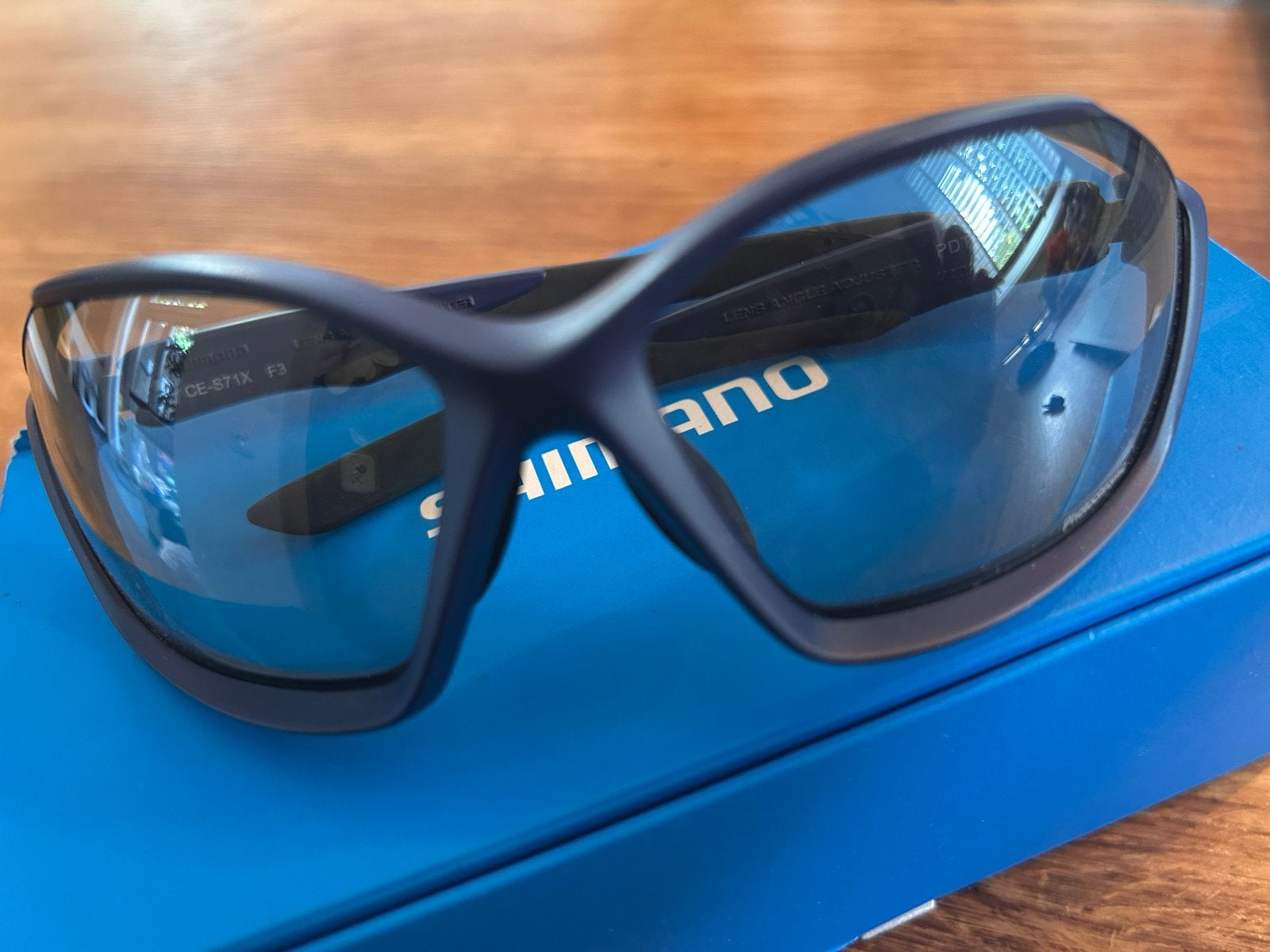 Shimano CE-S71X F3 Fotochromische Sportbril, Overige merken, Zonnebril, Blauw, Nieuw