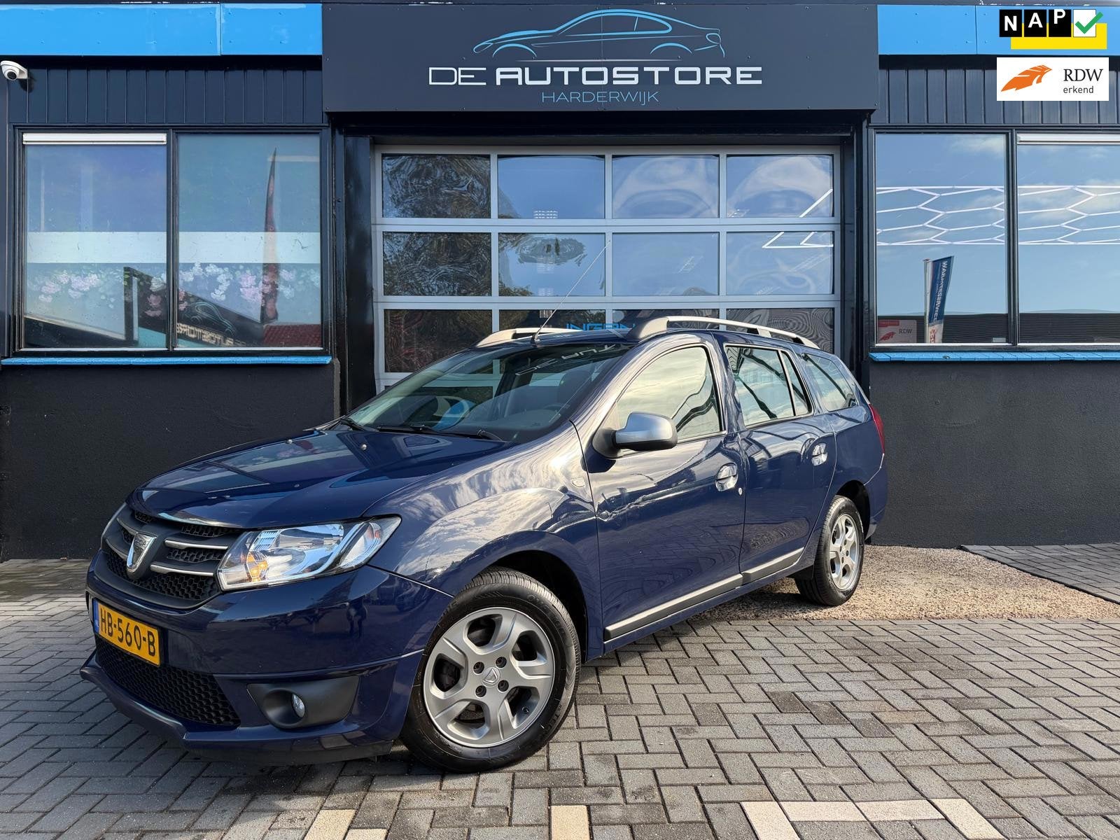 Dacia Logan MCV 0.9 TCe 10th Anniversary 2e Eig Airco Cruise, Auto's, Voorwielaandrijving, Stof, Blauw, Origineel Nederlands