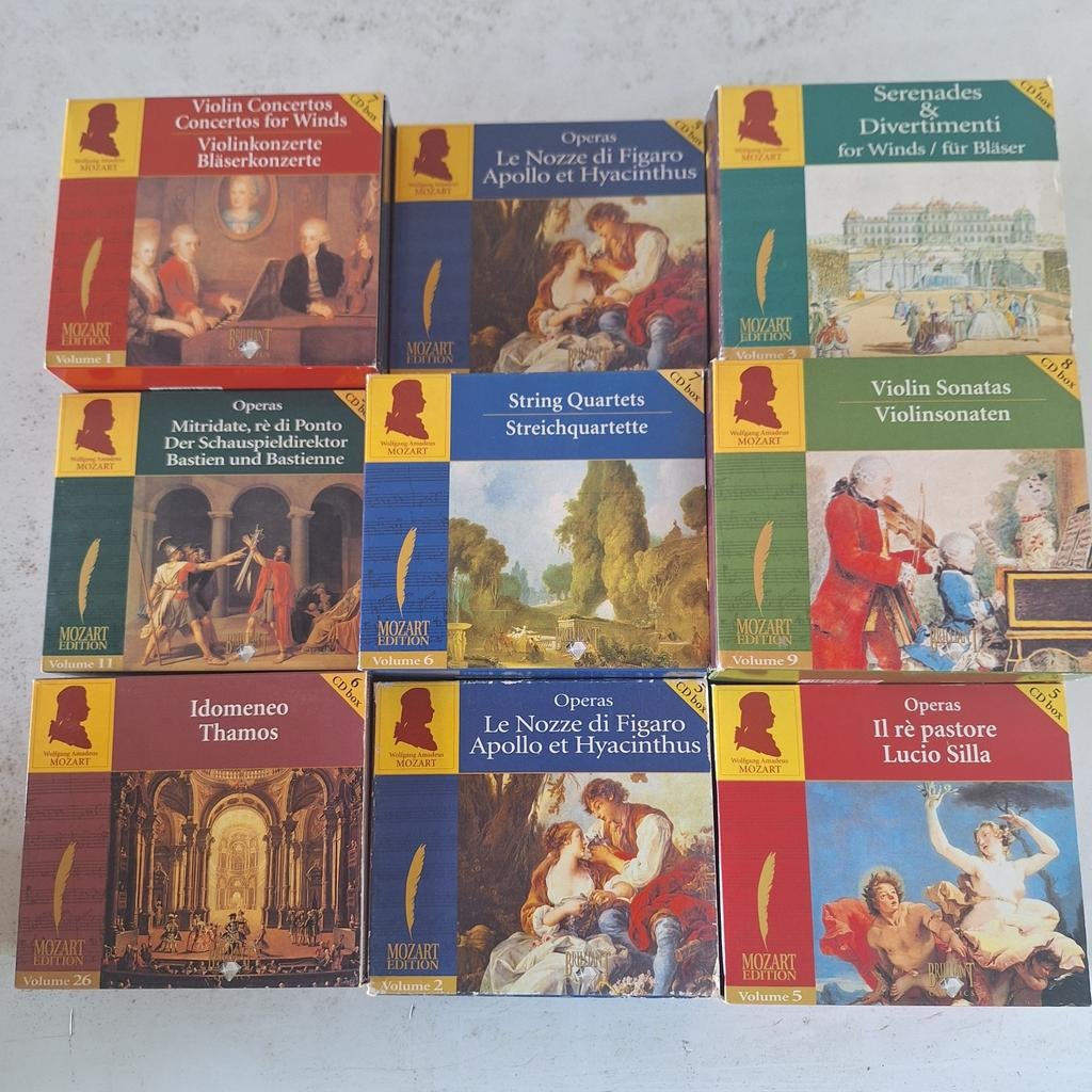 9 boxen mozart edition brilliant per box of 1 koop, Cd's en Dvd's, Cd's | Klassiek, Boxset, Overige typen, Ophalen of Verzenden