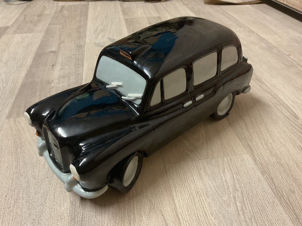 Spaarpot London taxi Hackney aardewerk steel porcelijn, Ophalen of Verzenden