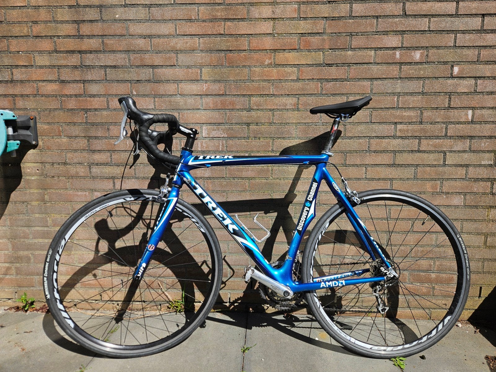 Trek Madone 5.2 Discovery Channel edition carbon racefiets, Gebruikt, Velgrem, 57 tot 61 cm, Meer dan 20 versnellingen