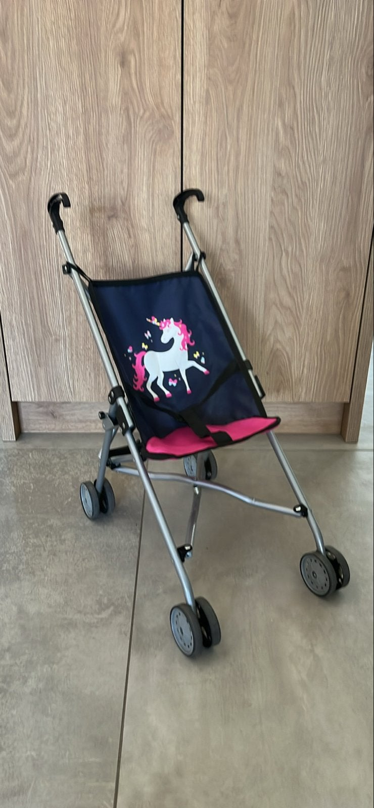 Leuke poppenbuggy met eenhoornprint, Ophalen, Gebruikt, Overige merken